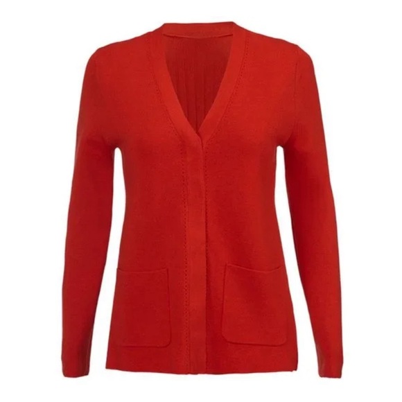 Cabi Red Passage Cardigan - Picture 3 of 15